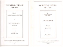 Sulla costituzione geologica e sull'industria del biellese, I pezzi grossi, Quintino Sella, a cura di Aldo Sola e Marco Neiretti